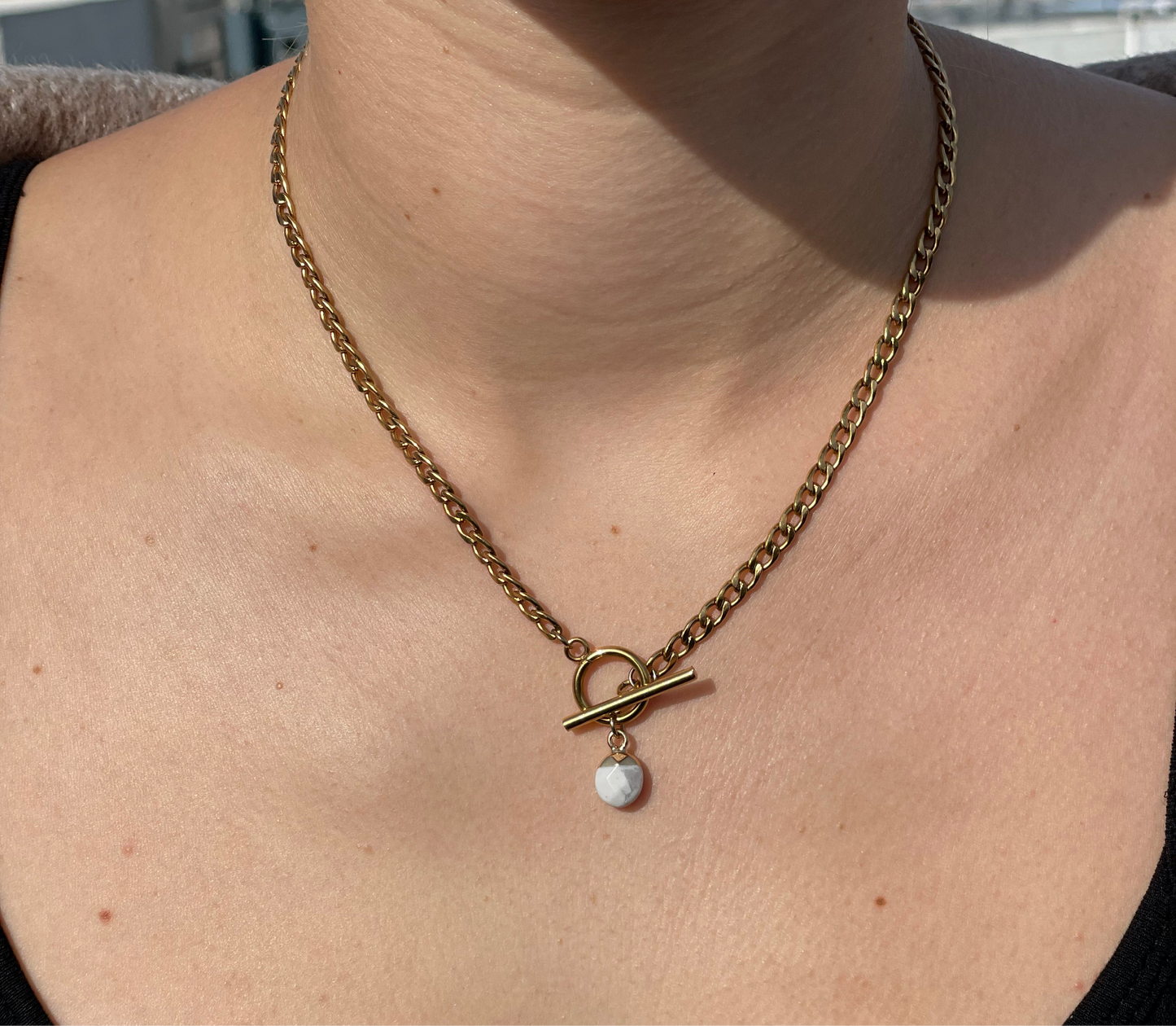 Handmade Howlite Necklace