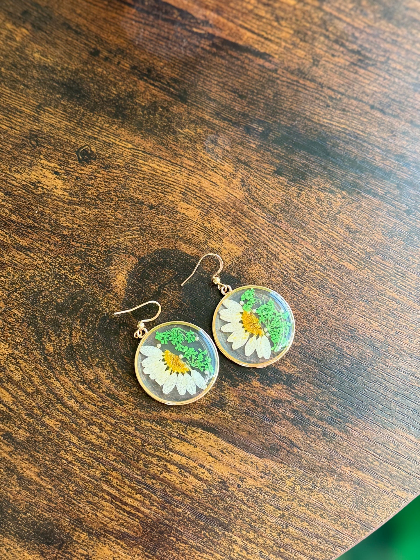 Handmade Pressed Flower Earrings