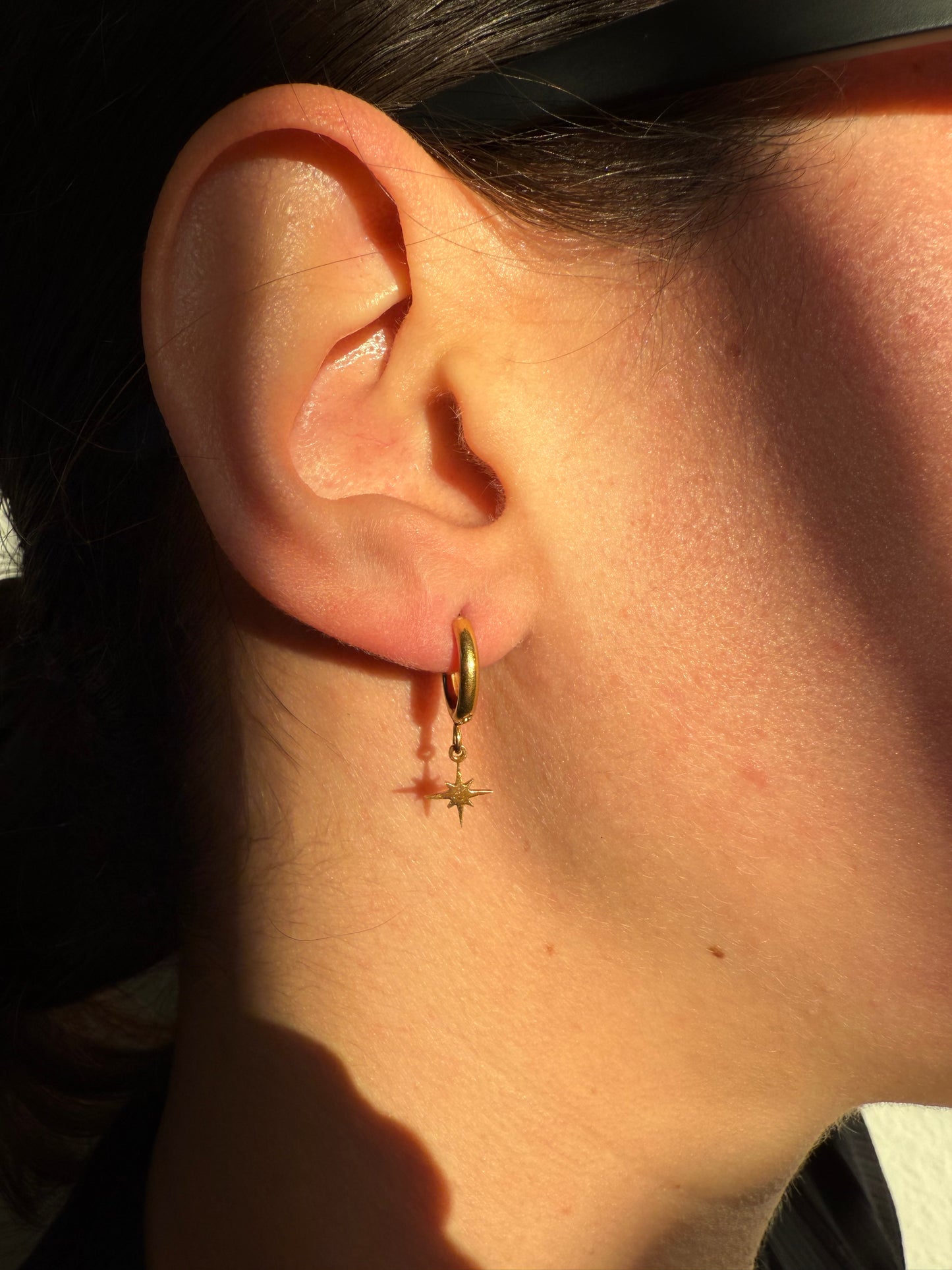 Mini Star Hoop Earrings