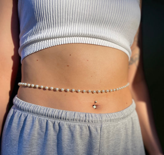 Beaded Pearl Belly Chain