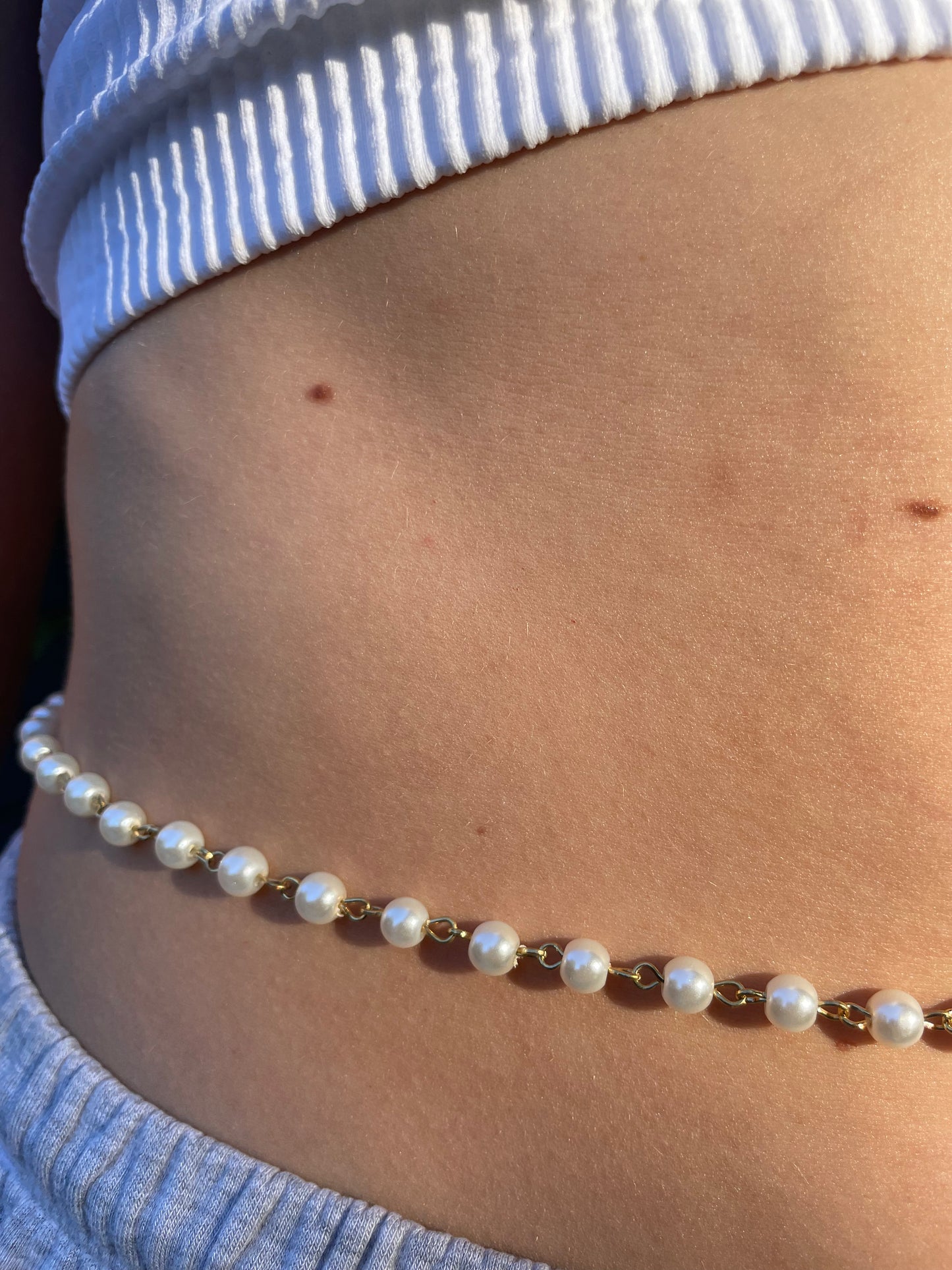 Beaded Pearl Belly Chain