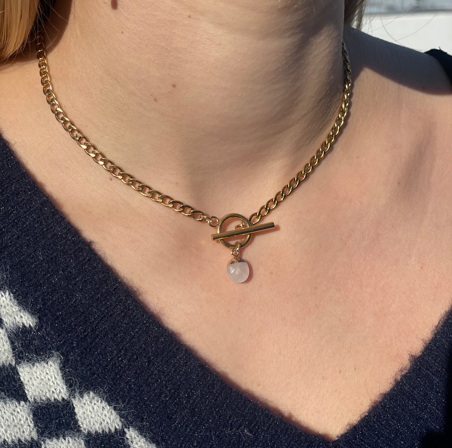 Handmade Clear Quartz Necklace