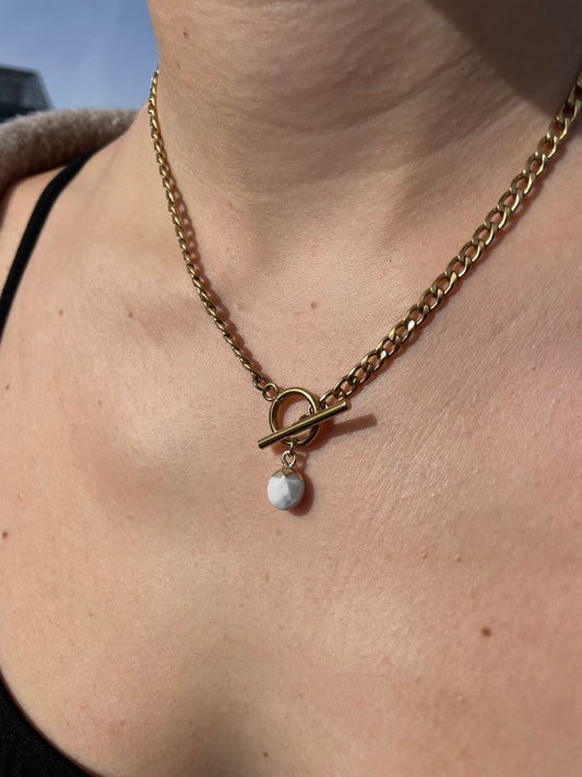 Handmade Howlite Necklace