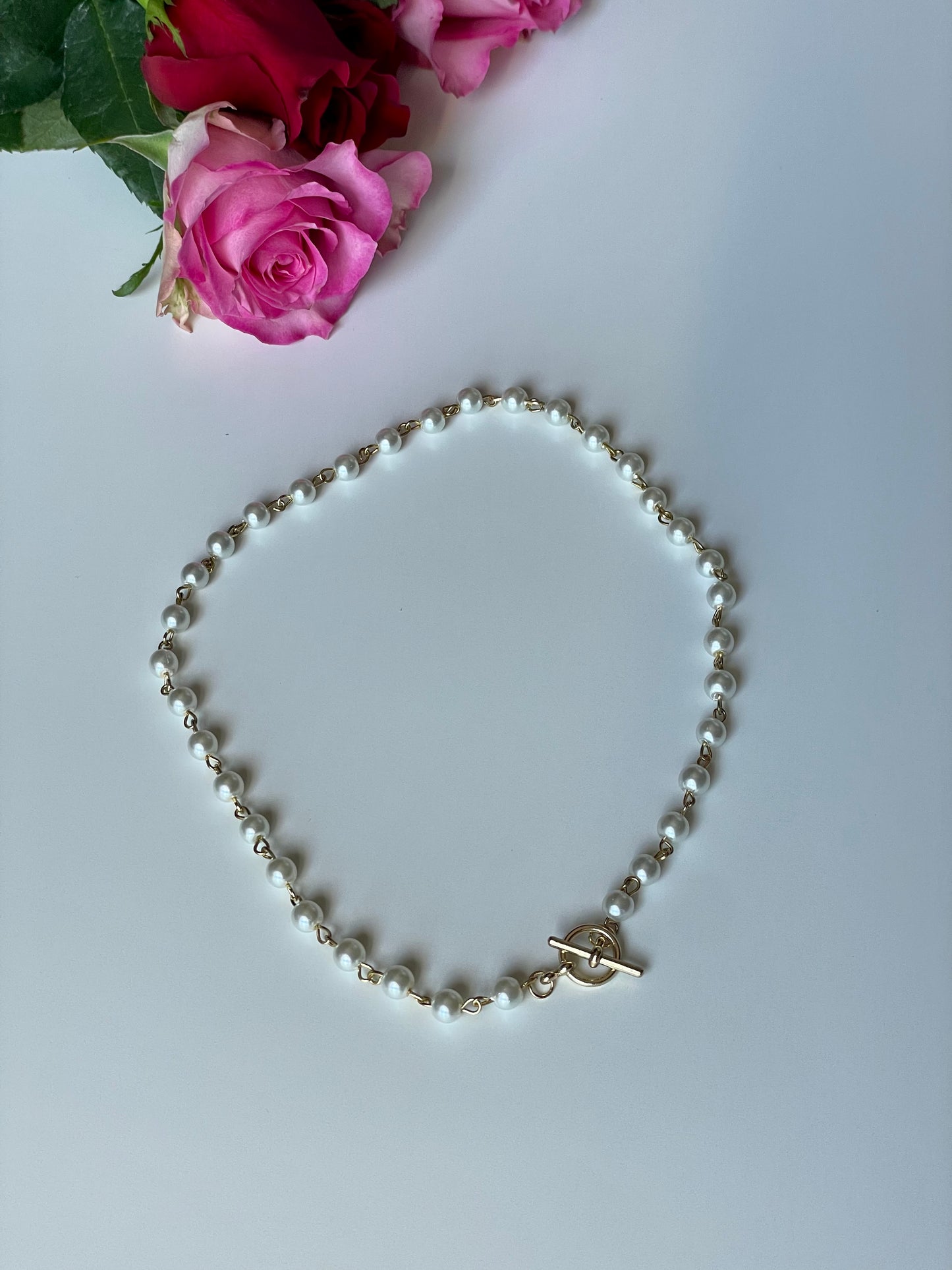 Beaded Pearl Necklace