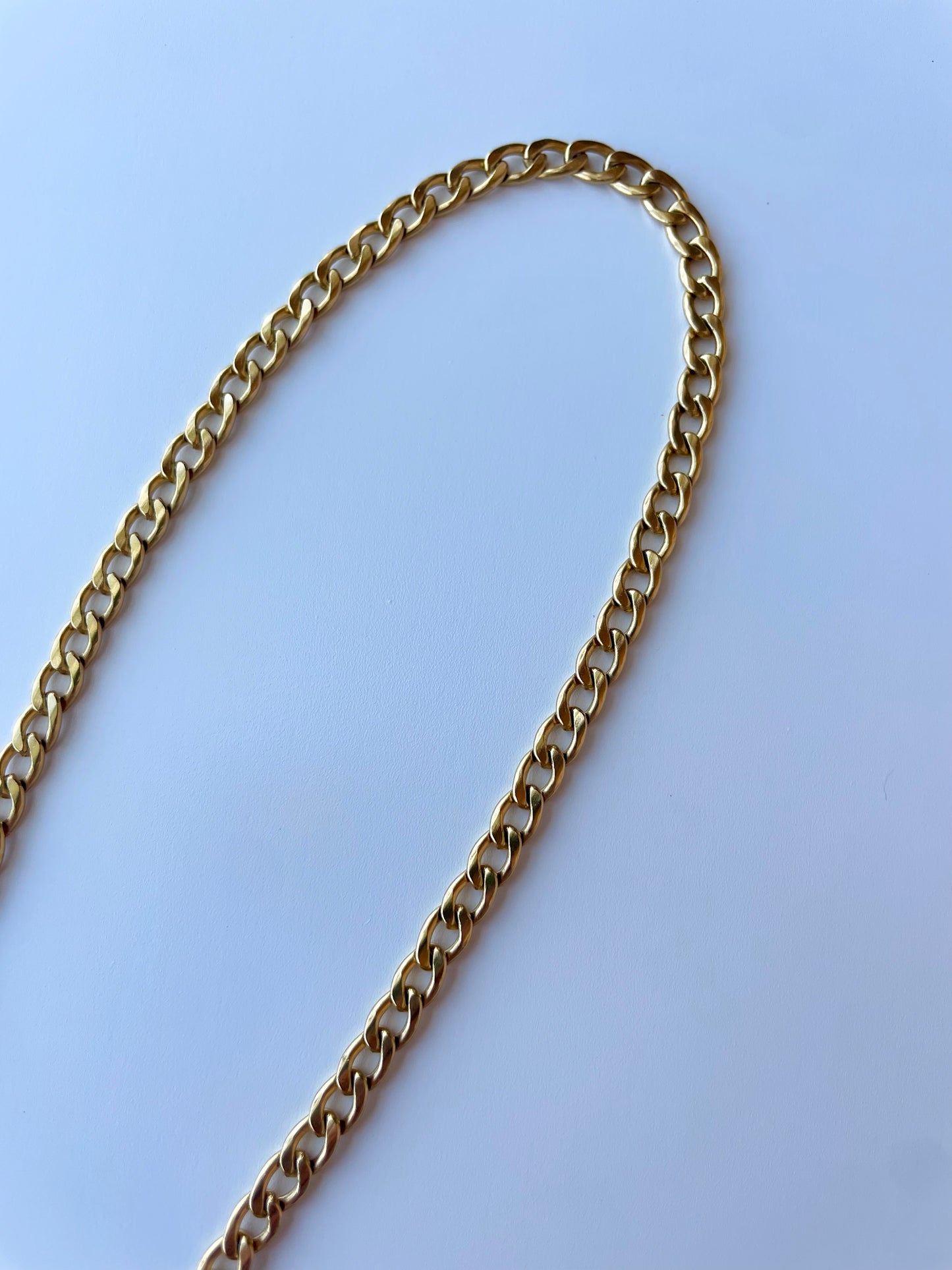 Blue Agate Chain Necklace